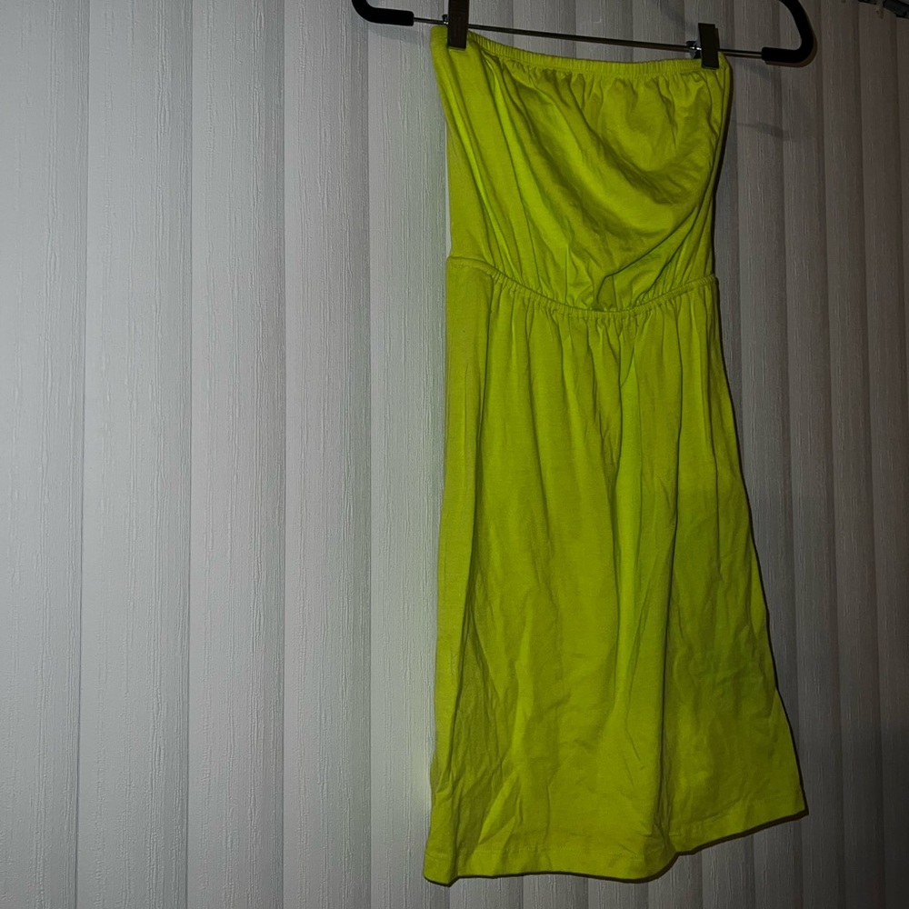 Neon green dress